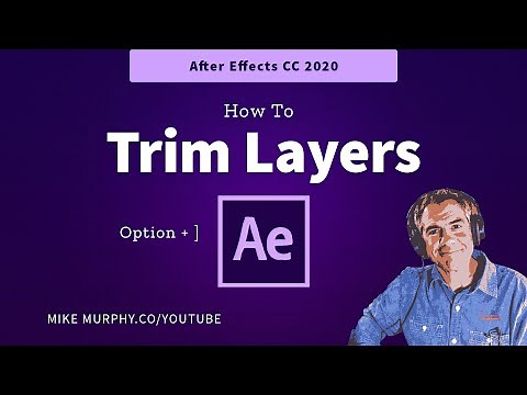 After Effects: How To Trim Layers (Keyboard Shortcut)