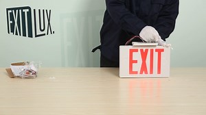 Watch Red Exit Sign with Emergency Light Installation Display on Amazon Live