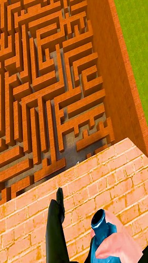 SCP-096 vs The Impossible Maze – Garry’s Mod Survival Test #scp096 #garrysmod #scpvr #bonelab #gmod