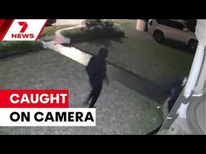 Machete-wielding thugs caught on camera | 7NEWS