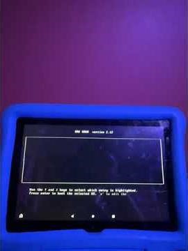 ‪@KennethMajors-xh3vn‬ fire tablet running GRUB Menu via limbo emulator