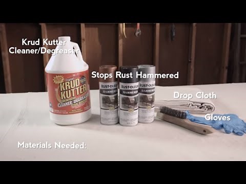 How to Paint Over Rust with Rust-Oleum Hammered Spray Paint