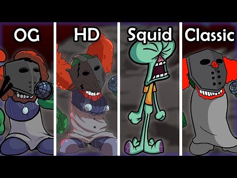 TRICKY: Original VS HD VS Squidward VS Classic | FNF Mods