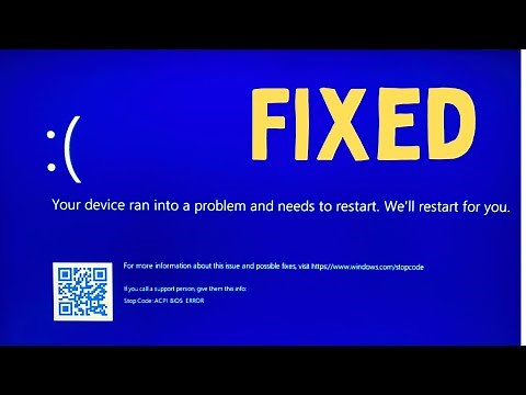How to Fix ACPI BIOS Error on Windows 11