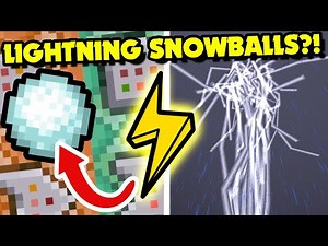 LIGHTNING SNOWBALLS Using Command Blocks With No Mods?! Minecraft 1.18+ Java (Command Blocks)