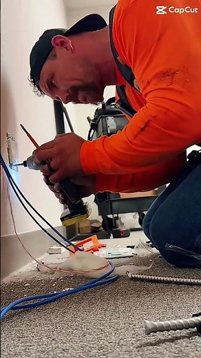 Installation of Quad 20 amp Dedicated Outlets #electrician #electricalwork