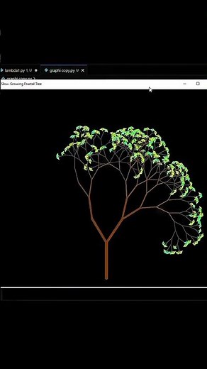 Watch This Python Code Turn into a Stunning Tree! #python #SoftwareEngineer #developer #programming