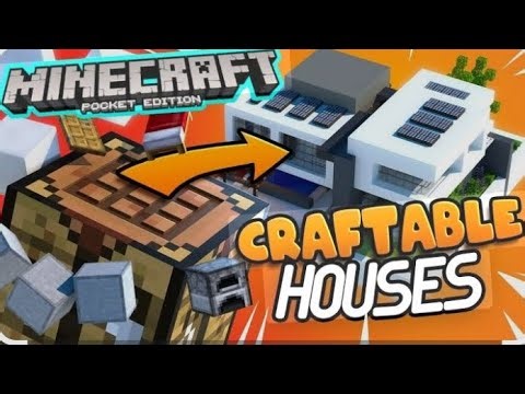 Craftable house mod Minecraft bedrock/pe addon #trending #minecraft #viral