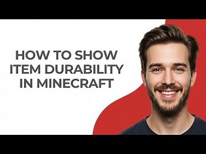 How To Show Item Durability In Minecraft - GUIDE!