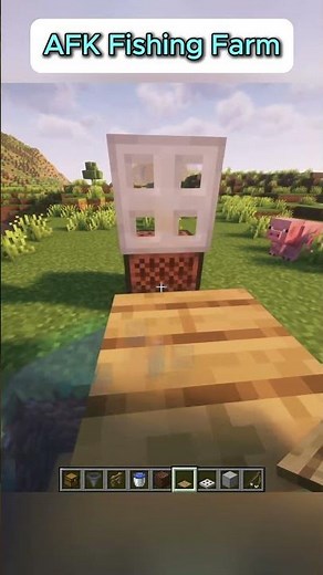 Easy AFK Fishing Farm in Minecraft! 🎣 #minecraft