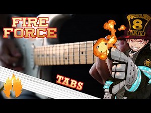 【TABS】Fire Force OP Guitar Lesson w/ Tabs - Inferno (Mrs. Green Apple) -【 ギターレッスン 】炎炎ノ消防隊 - インフェルノ
