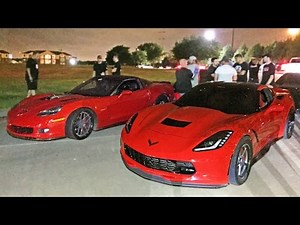 60-190MPH Corvette Street Race - C6 Z06 vs C7 Stingray