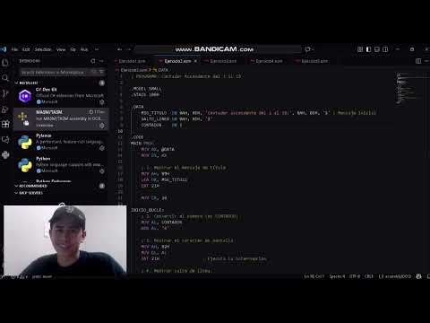 Visual Studio Code - Extensión MASM/TASM - Arquitectura de Computadores | UNAD