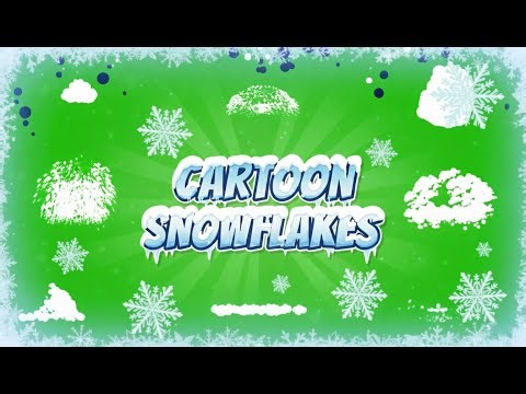 🌨️ 2D FX Cartoon Snow: Animation Library | Green Screen