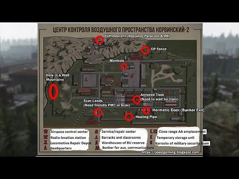 Reserve Map All Exit Locations (With Map) - Escape From Tarkov