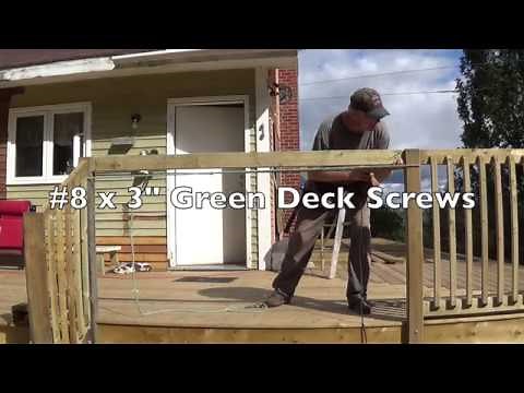 DIY Deck Part 12 - Attaching Railing & Balusters