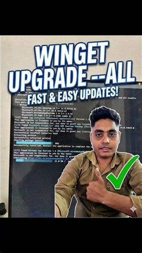 Update All Software in 10 Seconds 😱|winget upgrade --all PC Pro Tip|Update All Apps with One Command