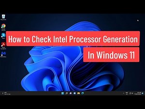 How to Check Intel Processor Generation In Windows 11