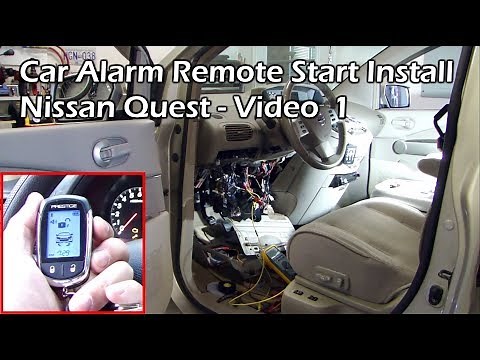 Install Car Alarm Remote Start - Nissan Quest - Video 1