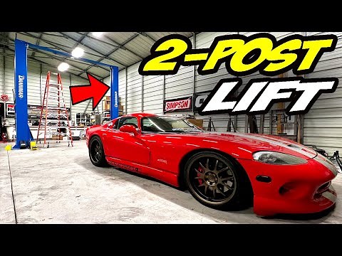 2 Post Lift install in Garage Workshop Dannmar 12k