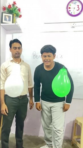 💨 Amazing Bernoulli’s Experiment! | When You Blow Between Balloons | Science Trick Explained#shorts