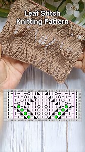 424K views · 3.2K reactions | Leaf Stitch Knitting Pattern #knittingdesign #knittingstitchpatterns #knitting #knittingpattern#strickmuster | Free Knitting Patterns | Facebook
