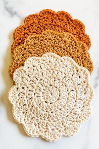 Sunrise Coaster: A Free Crochet Beverage Mat Pattern