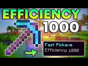 Minecraft Bedrock How to Get Efficiency 1000 Pickaxe | Bedrock Command Block Tutorial (1.19 )