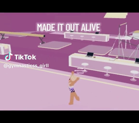Roblox Gymnastics Floor Routine with Favorite Song