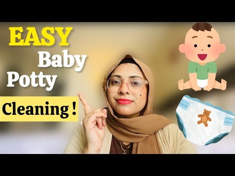 How to Clean Baby Poop Easily | Quick & Hygienic Potty Cleaning Hack for New Moms