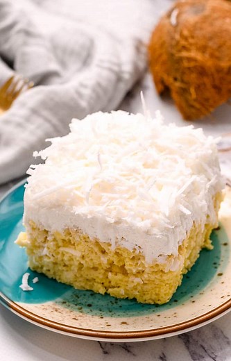 The EASIEST Coconut Cream Cake - Made From A Box Mix