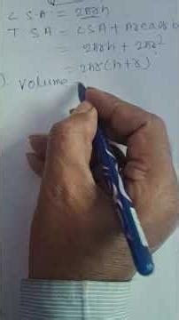 surface area and volume basic formulas