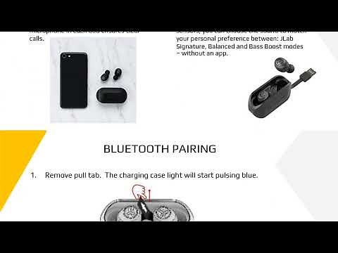 JLAB Go Air True Wireless Bluetooth Earbuds Instruction Manual
