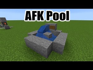 How To Build An AFK Pool Tutorial | Minecraft