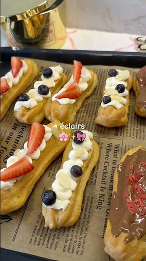 Eclairs🌸 #recipe #baking #food