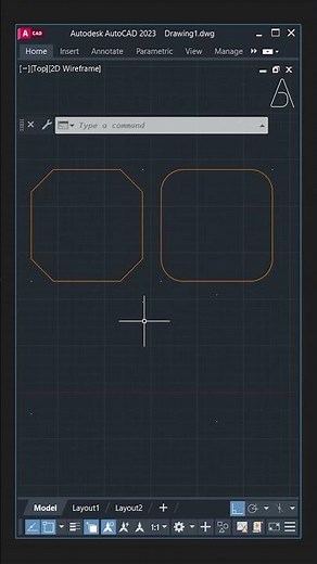Rectangle (Chamfer, Fillet, Width) AutoCAD Tutorial #architecture #autocad
