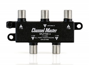 Splitter 4 for TV Antennas (4-Way) | Channel Master (CM-3214HD)