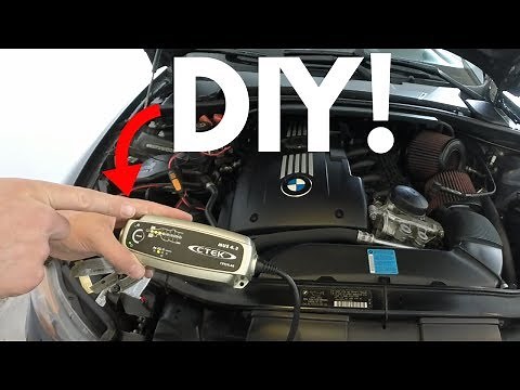 How To Charge A BMW Battery! CTEK 4.3!