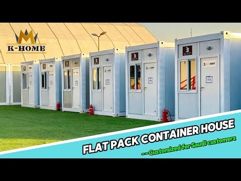 Flat pack container house for Saudi.Do you like this design?#containerhouse #containerdesign