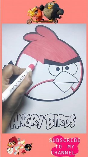Unleash Your Creativity: Angry Bird Red Coloring Tutorial!