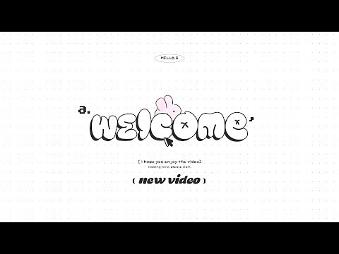 cute 'pink Bunnies' themed intro/ outro templates ! free for use: