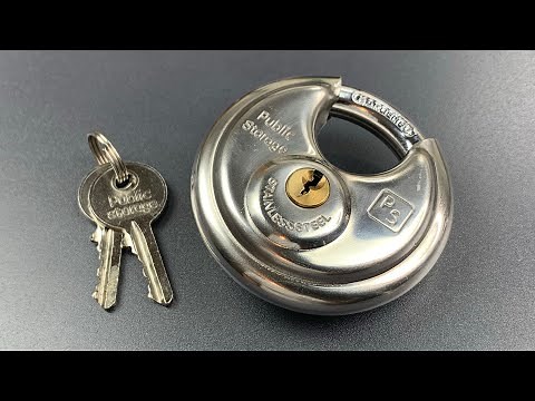 [794] Public Storage Disc Padlock Picked
