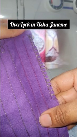 How to use OverLock in Usha Janome Sewing Machine