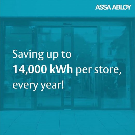 ASSA ABLOY ecoLOGIC AI solution for automatic doors