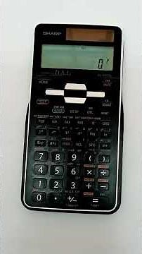 How To Start, Take OFF And RESET a Sharp CALCULATOR