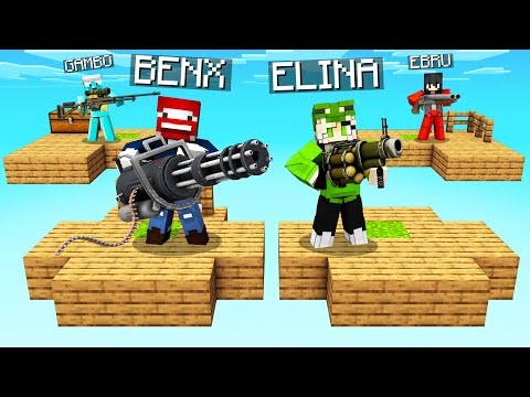 ONE BLOCK mit WAFFEN in Minecraft