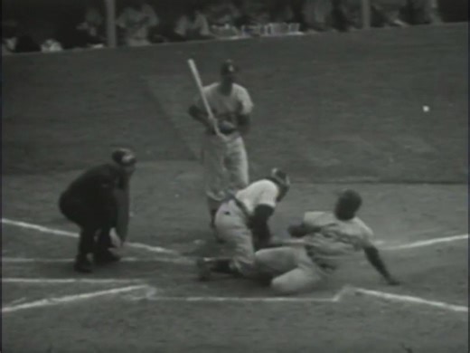 1.2M views · 10K reactions | Jackie Robinson opened the 1955 World Series with a daring dash against Yogi Berra. Seventy years to the day, it remains one of the most discussed and debated plays in baseball history. You make the call: Safe or out? | National Baseball Hall of Fame and Museum | Facebook