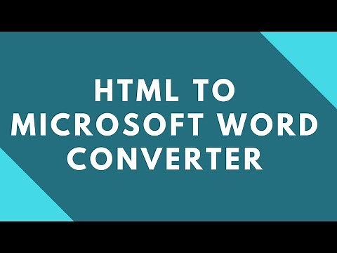 How to convert HTML to Microsoft Word Document ?