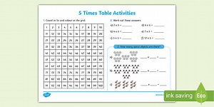 5 Times Tables