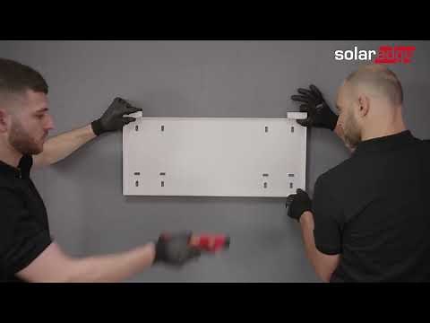 Mounting the SolarEdge Energy Bank (wall-mounted) Tutorial 1/4 | International